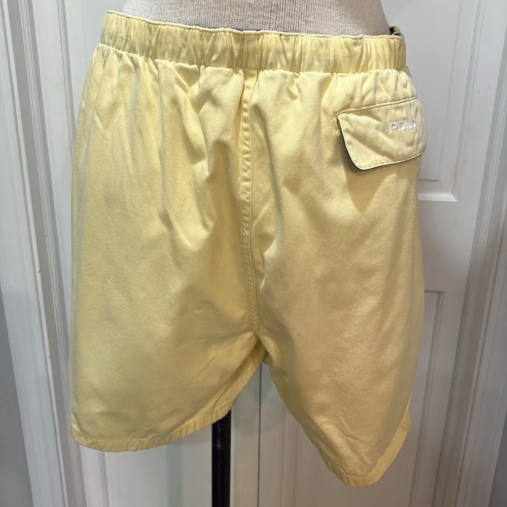 Polo Ralph Lauren sz XL vintage butter yellow cotton shorts